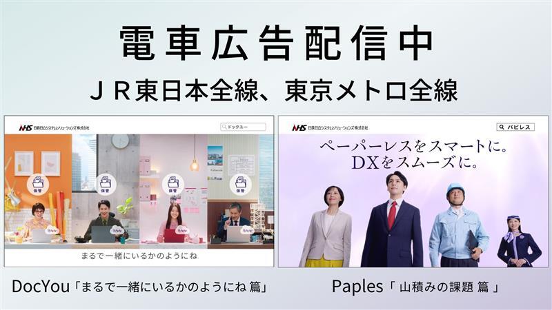 Paples、DocYou電車広告放映（2025/9/1～7、9/15～21）