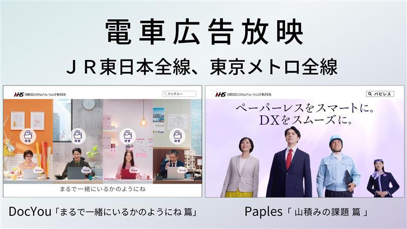 【DocYou】【Paples】電車広告放映
