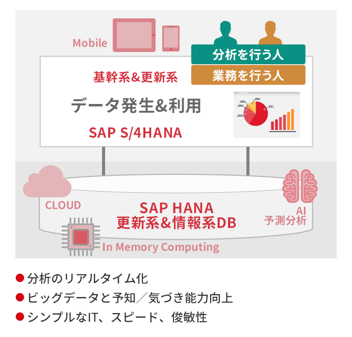 SAP S/4HANA 導入後イメージ図