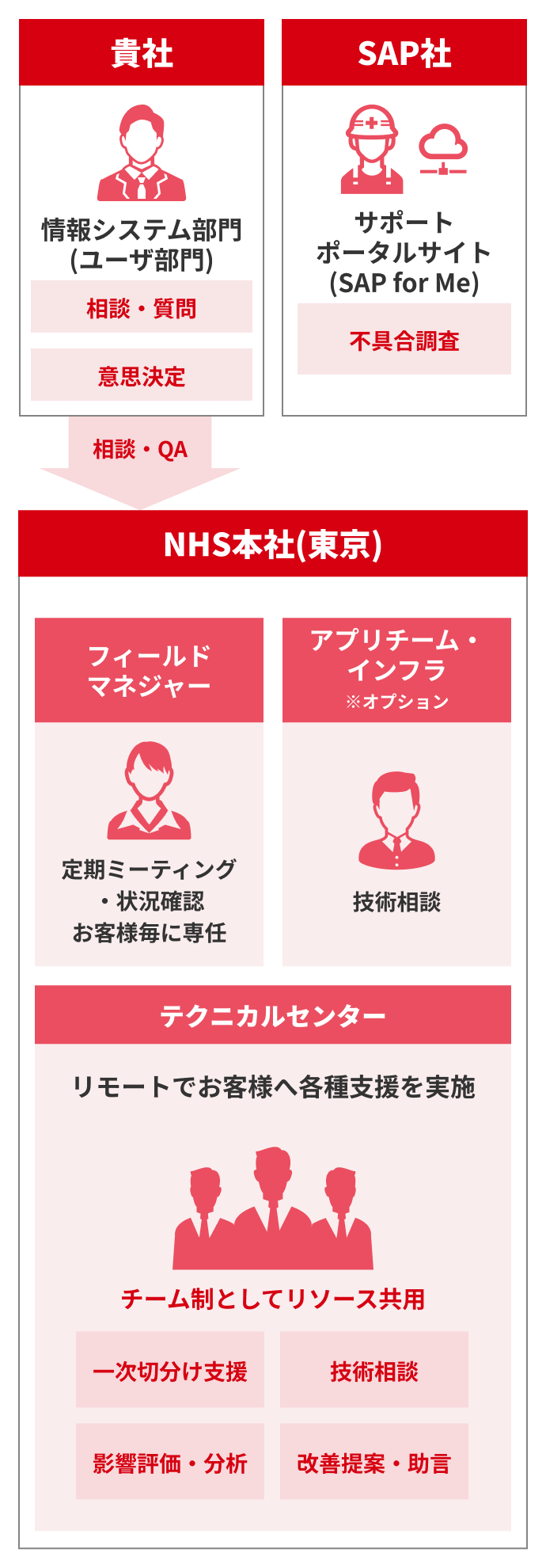 SAPテクニカルアドバイザリ 体制図